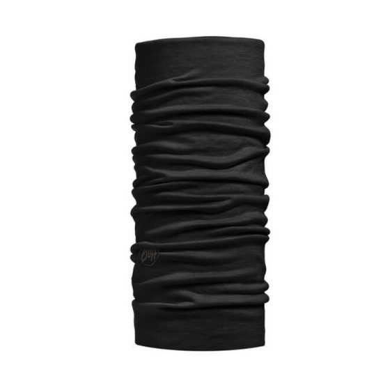 ΜΑΝΤΗΛΙ BUFF LIGHTWEIGHT MERINO SOLID BLACK 