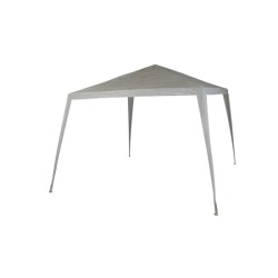 GAZEBO ΜΕ ΜΕΤΑΛΛΙΚΟ ΣΚΕΛΕΤΟ ΚΑΙ ΥΦΑΣΜΑ PE ΛΕΥΚΟ 300x400x250cm